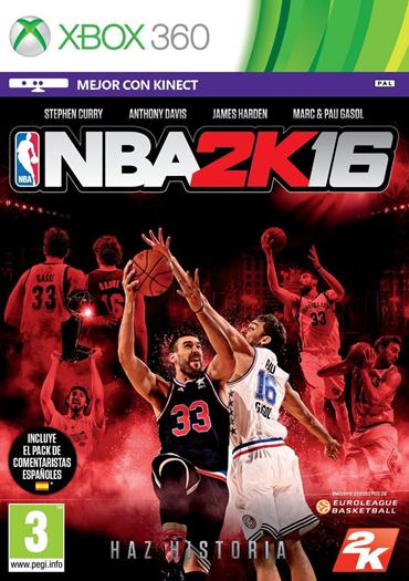 NBA 2K16 XBOX 360 RGH-Jtag Region Free Multi-Español - Emudek.NeT